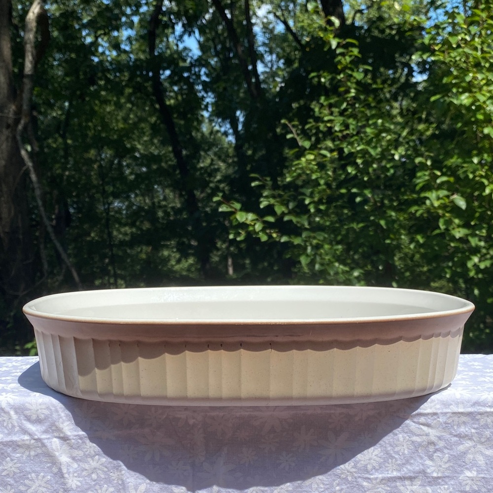 Corningware White Oval Ceramic Dish